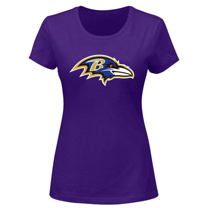 Lamar Jackson Baltimore Ravens Women's Plus Size Name & Number V-Neck T-Shirt - Purple online
