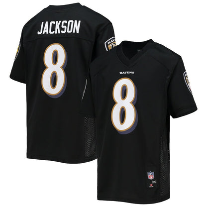 Lamar Jackson Baltimore Ravens Youth Replica Player Jersey - Black for sale