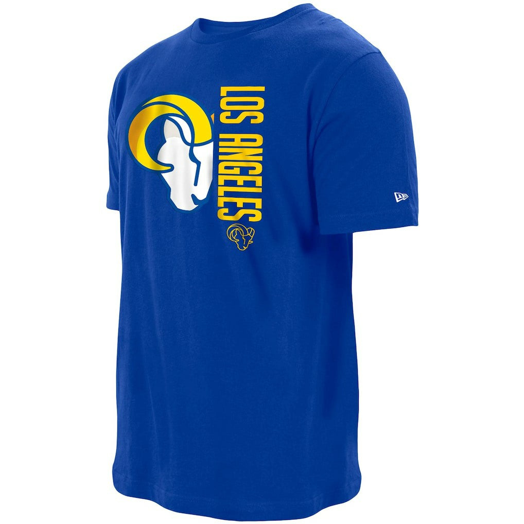 Los Angeles Rams New Era Split Logo 2-Hit T-Shirt - Royal outlet