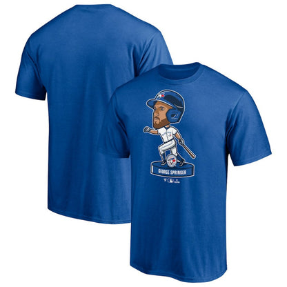 George Springer Toronto Blue Jays Bobblehead T-Shirt - Royal