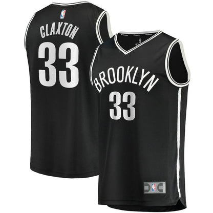 Nicolas Claxton Brooklyn Nets Fast Break Replica Jersey - Icon Edition - Black | Fanatics shop