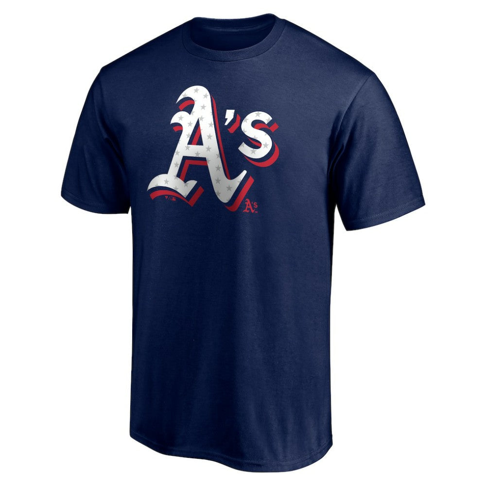 Athletics Red White and Team T-Shirt - Navy