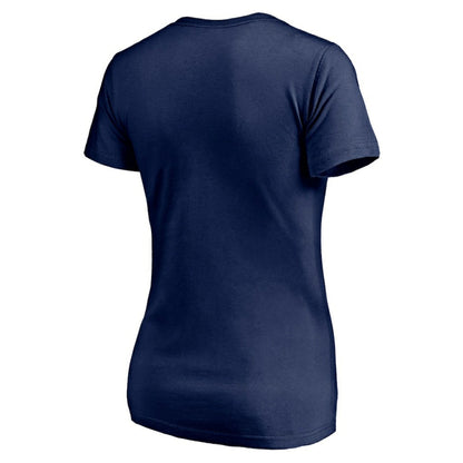 Baltimore Orioles Women's Red White and Team V-Neck T-Shirt - Navy