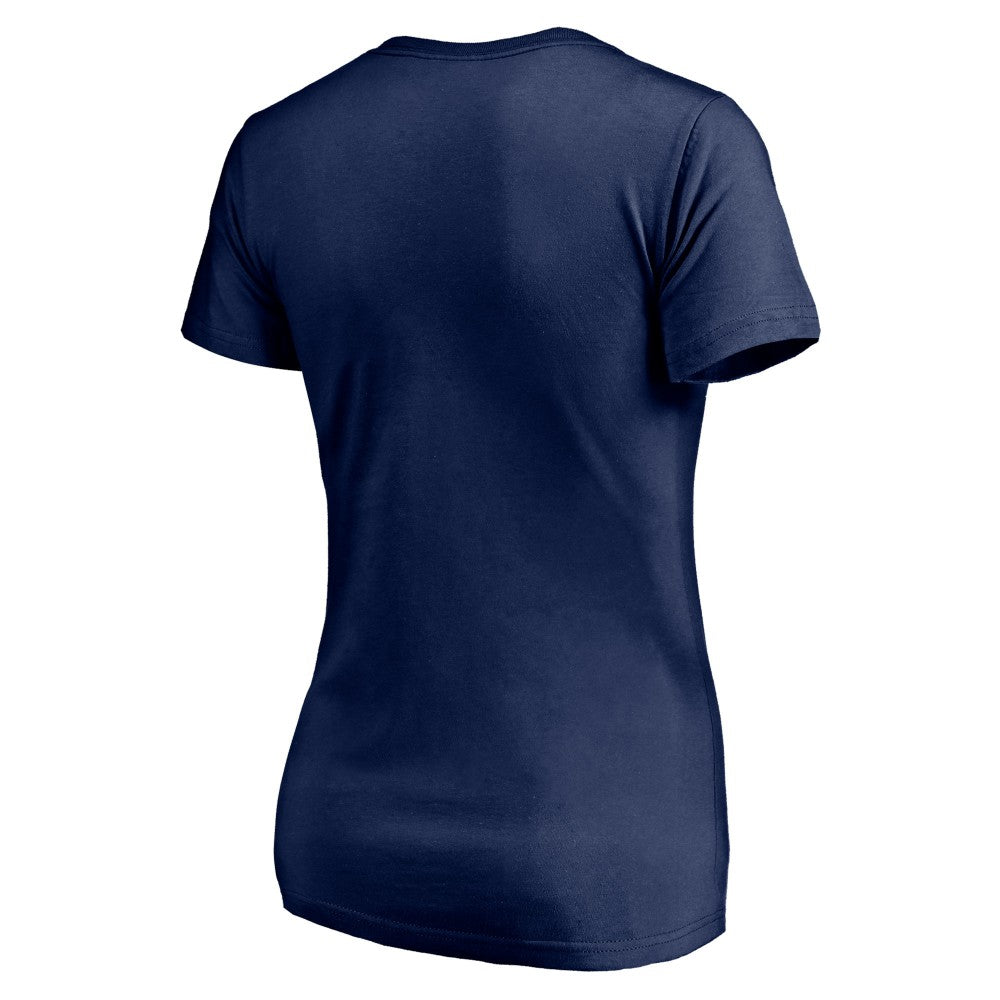Kansas City Royals Women's Red White and Team V-Neck T-Shirt - Navy