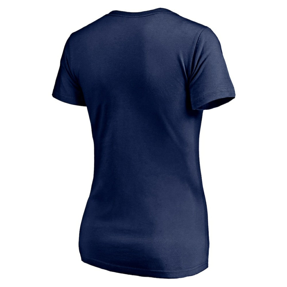 Athletics Women's Red White and Team V-Neck T-Shirt - Navy