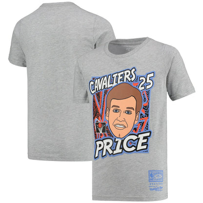 Mark Price Cleveland Cavaliers Youth Hardwood Classics King of the Court Player T-Shirt sale - Gray | Mitchell & Ness discount