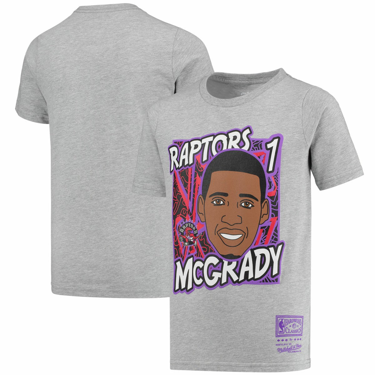 Tracy McGrady Toronto Raptors Youth Hardwood Classics King of the Court Player T-Shirt - Gray | Mitchell & Ness for sale