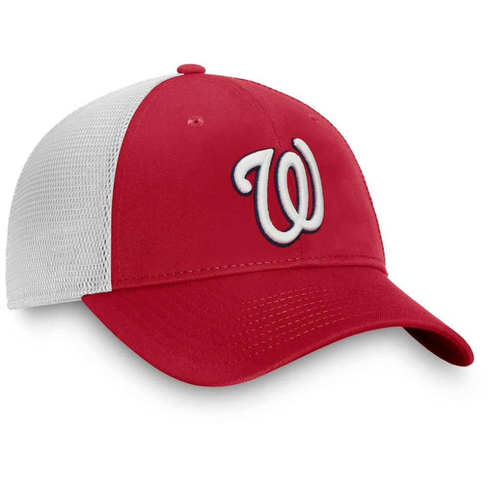Washington Nationals Team Core Unstructured Trucker Adjustable Hat - Red/White
