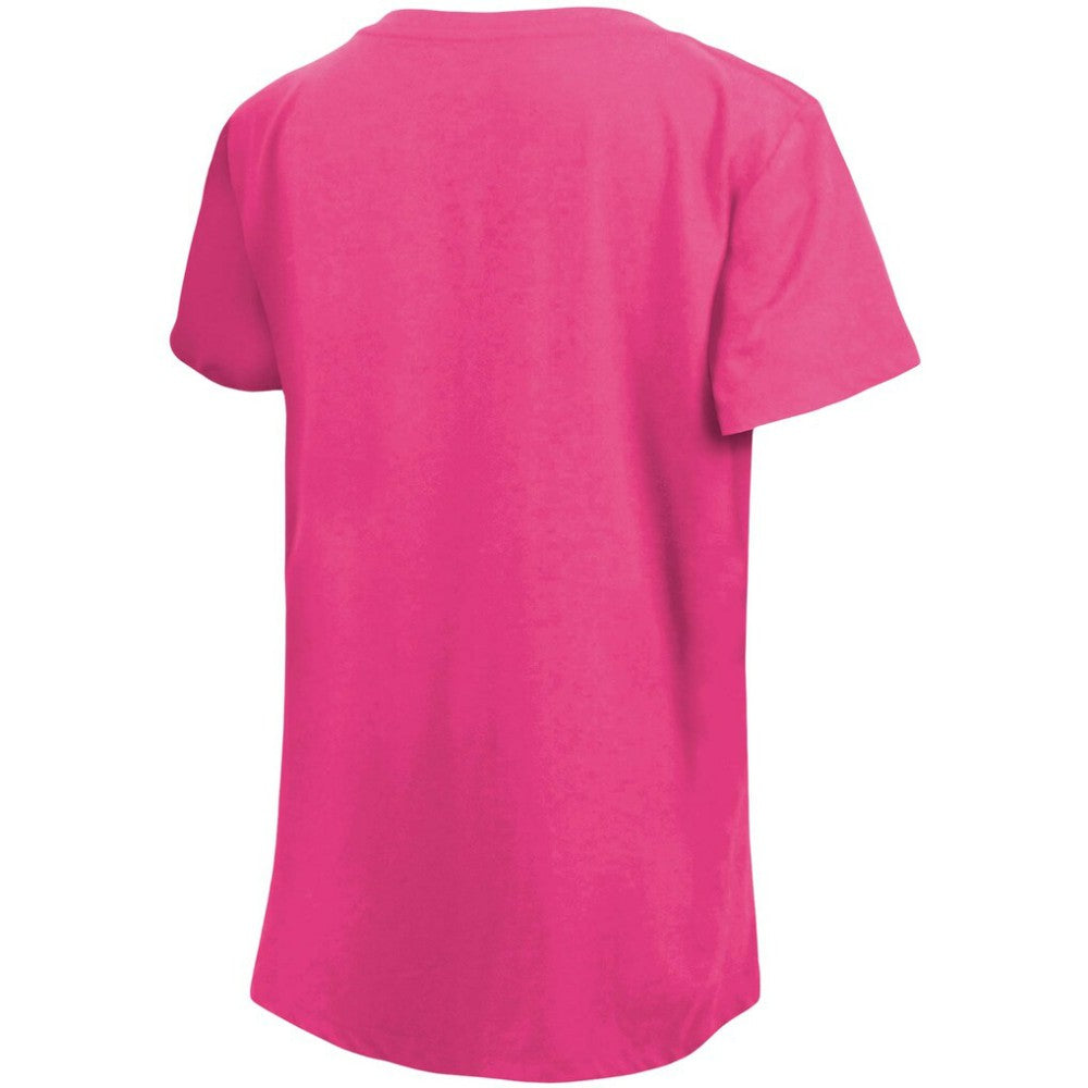 Washington Nationals Girl's Youth Jersey Stars V-Neck T-Shirt - Pink | New Era