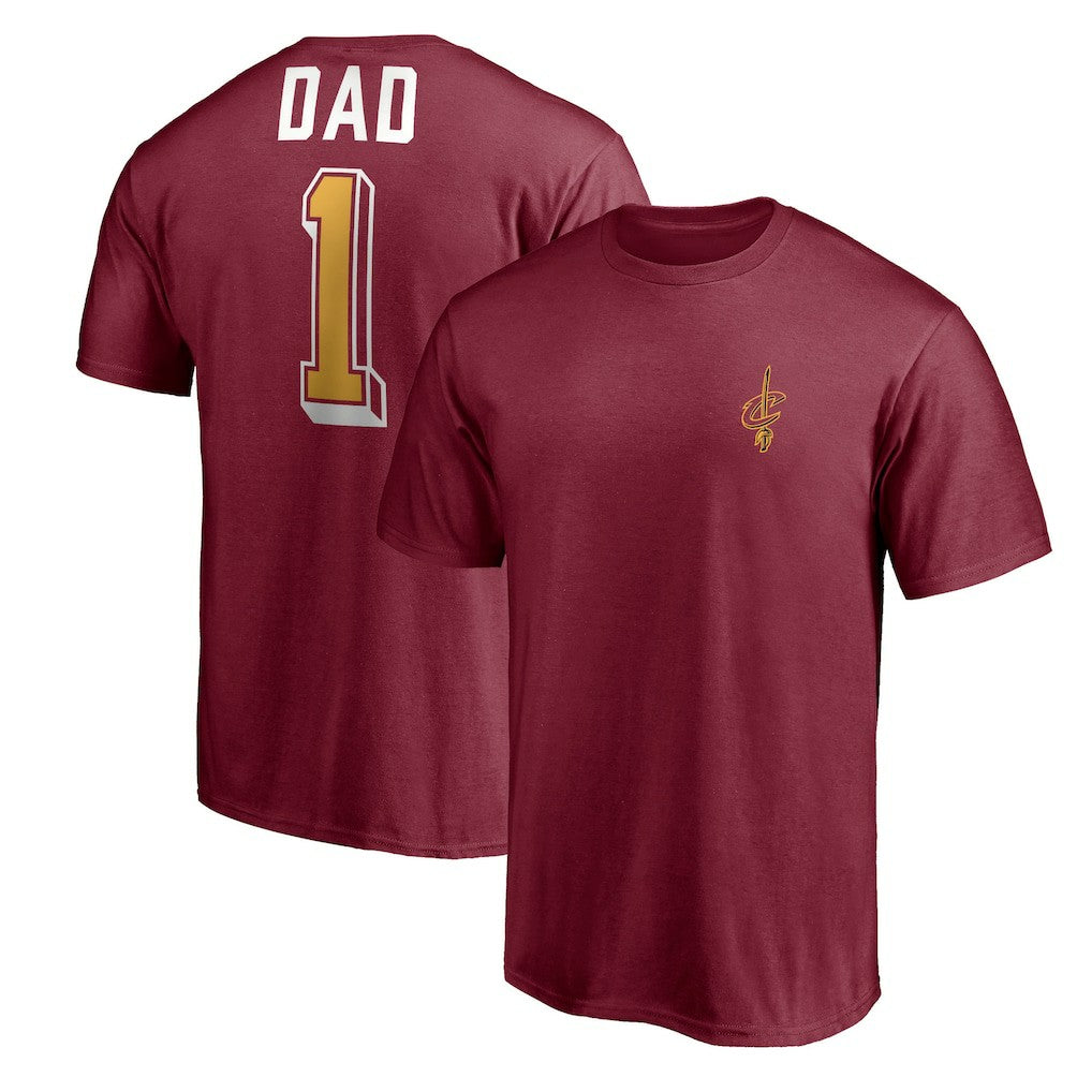 Cleveland Cavaliers Number One Dad T-Shirt sale - Garnet for sale