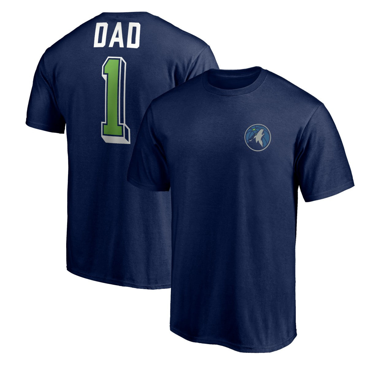 Minnesota Timberwolves Number One Dad T-Shirt - Navy shop