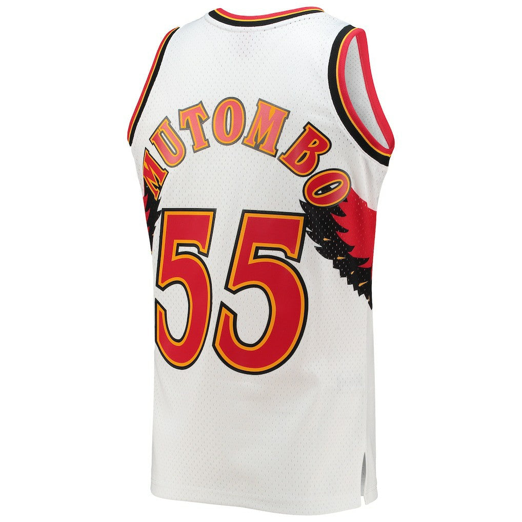 Dikembe Mutombo Atlanta Hawks 1996/97 Hardwood Classics Swingman Jersey - White | Mitchell & Ness discount