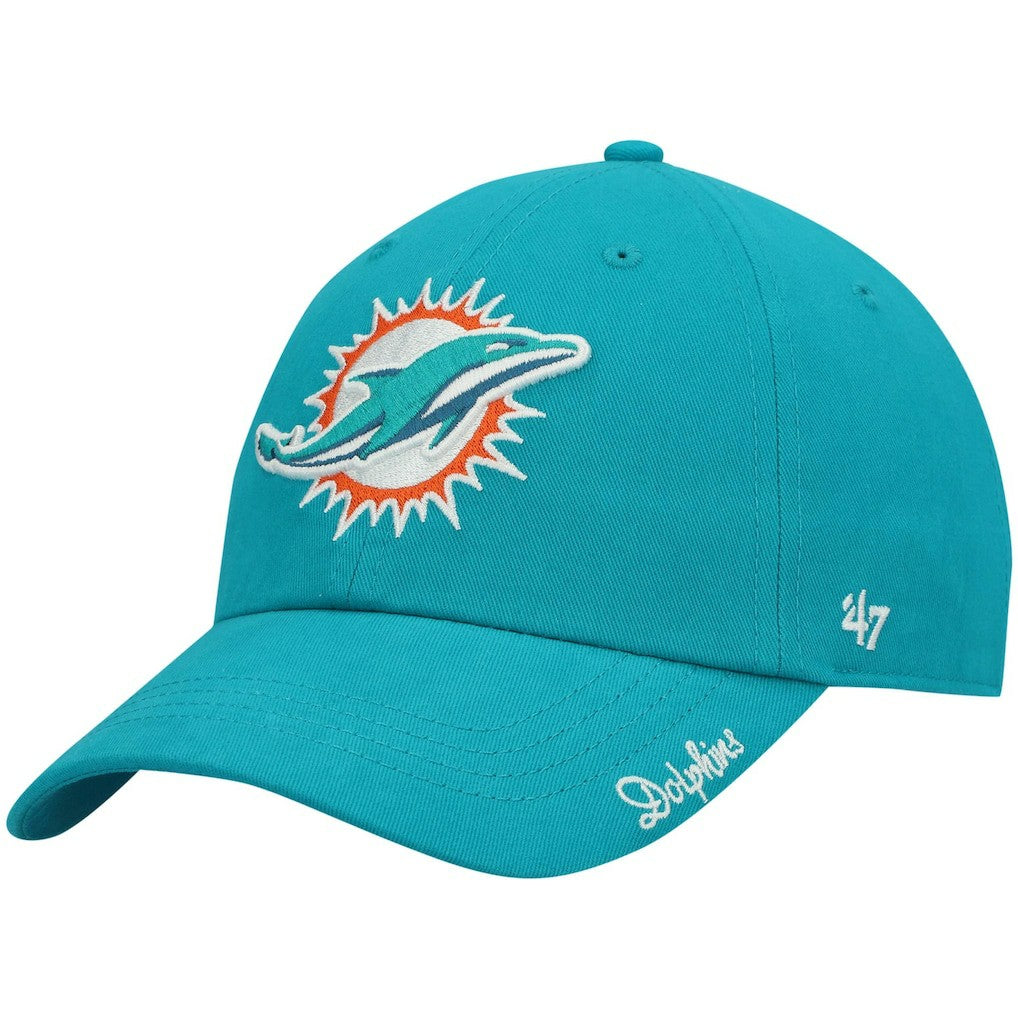 Miami Dolphins '47 Women's Miata Clean Up Primary Adjustable Hat - Aqua sale