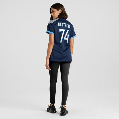 Bruce Matthews Tennessee Titans Women's Retired Player Jersey - Navy | Nike on sale