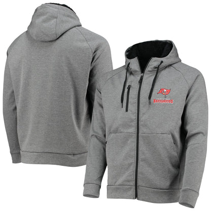 Tampa Bay Buccaneers Dunbrooke Shag Tri-Blend Full-Zip Raglan Hoodie - Charcoal sale