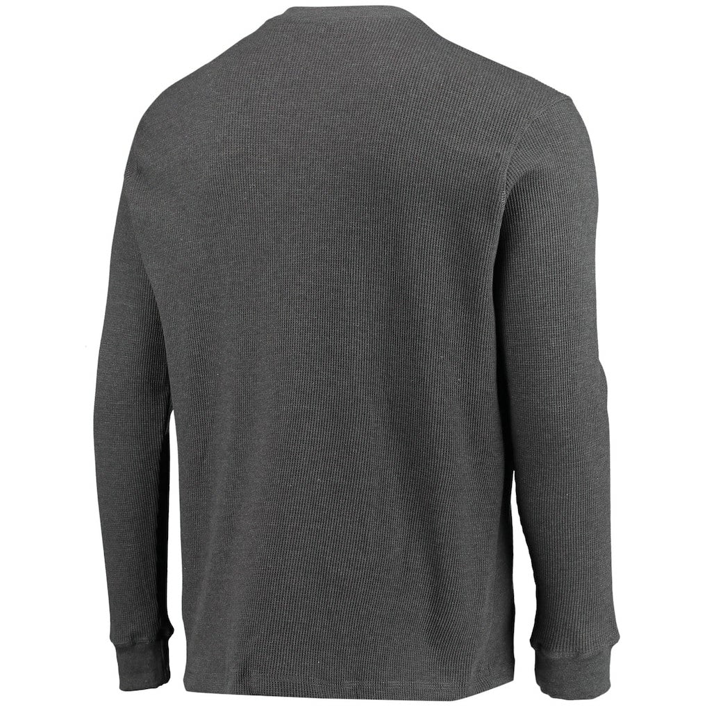 Chicago Bears Dunbrooke Logo Maverick Thermal Henley Long Sleeve T-Shirt - Heathered Gray for sale