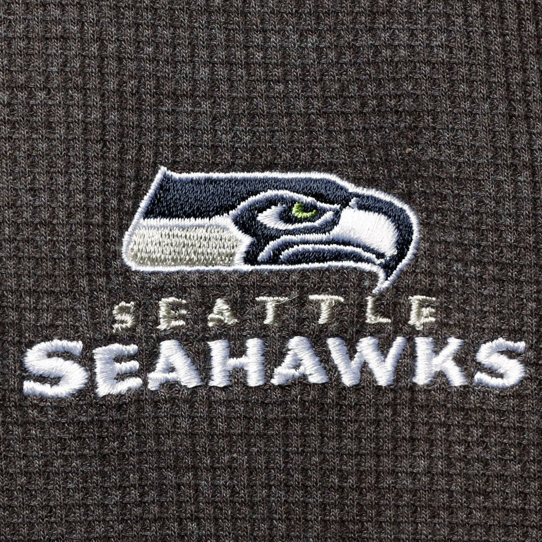 Seattle Seahawks Dunbrooke Logo Maverick Thermal Henley Long Sleeve T-Shirt - Heathered Gray discount
