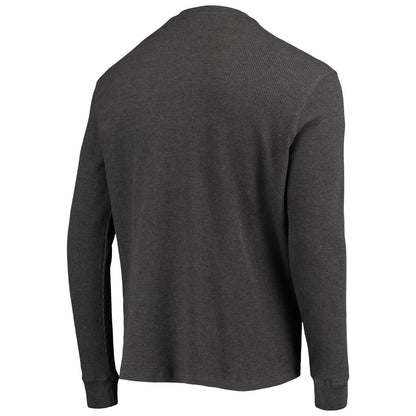 Seattle Seahawks Dunbrooke Logo Maverick Thermal Henley Long Sleeve T-Shirt - Heathered Gray discount