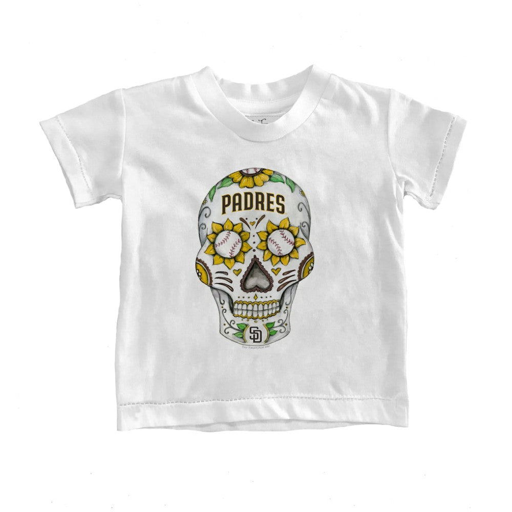 San Diego Padres Tiny Turnip Youth Sugar Skull T-Shirt - White