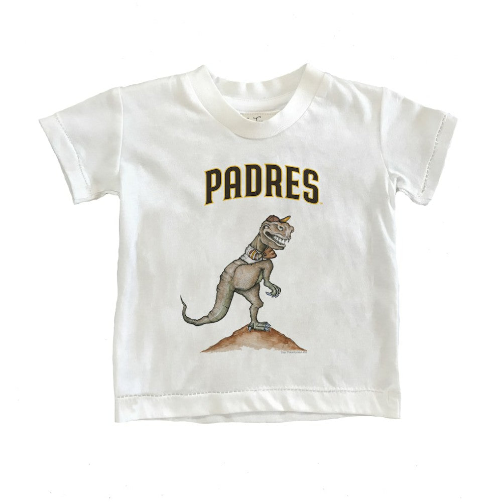 San Diego Padres Tiny Turnip Youth TT Rex T-Shirt - White