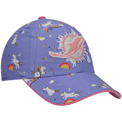 Miami Dolphins '47 Girls Preschool Unicorn Clean Up Adjustable Hat - Purple online