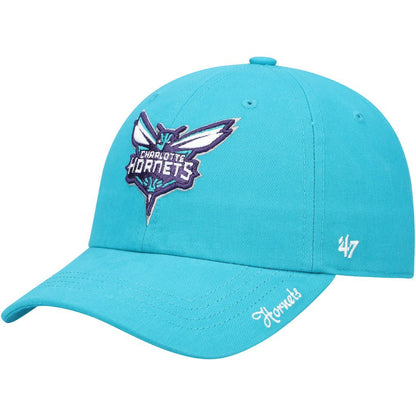 Charlotte Hornets '47 Women's Miata Clean Up Logo Adjustable Hat - Teal | 47 brand on sale