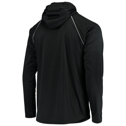 Las Vegas Raiders Starter Throwback Raglan Hoodie Long Sleeve T-Shirt - Black for sale