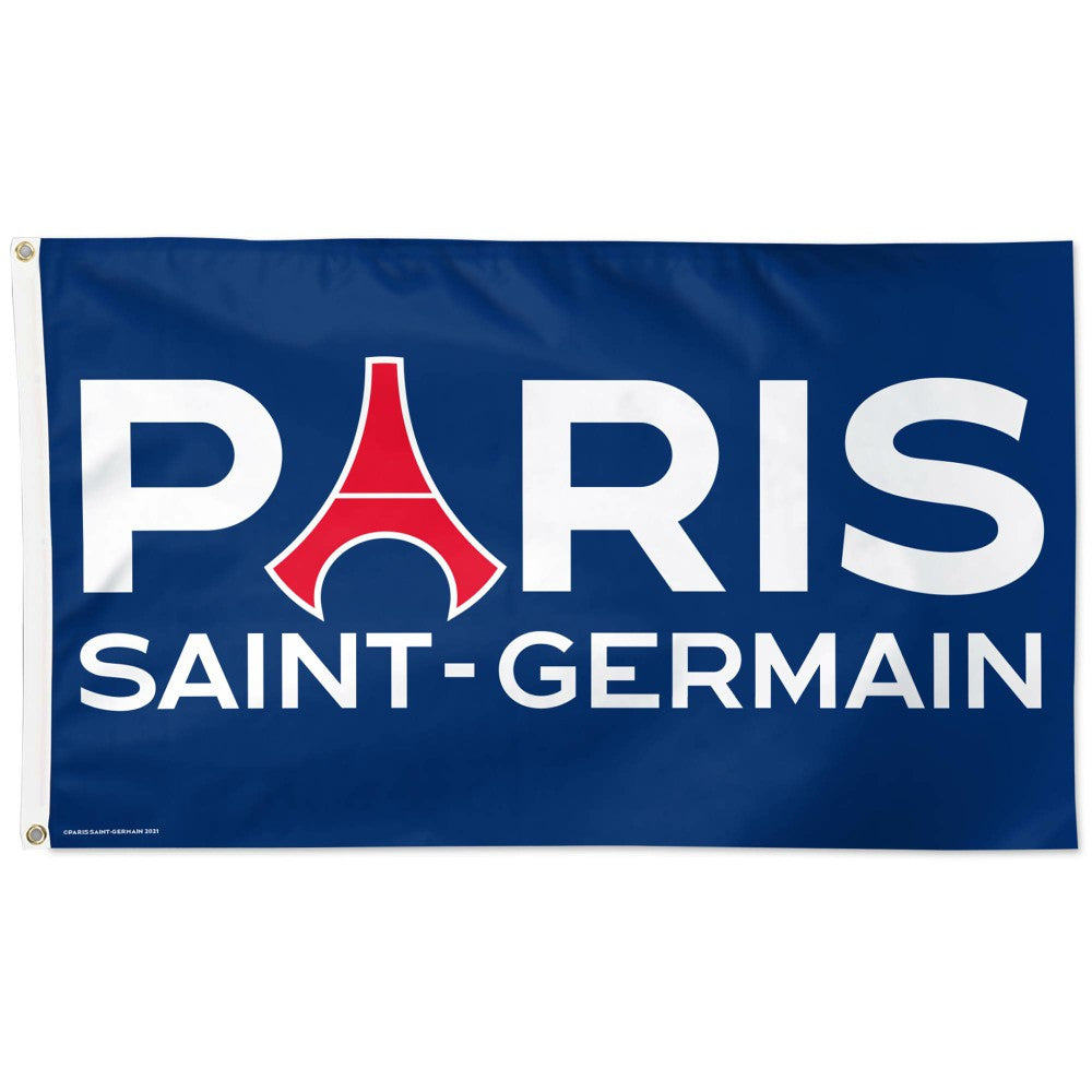 Paris Saint-Germain WinCraft 3' x 5' Single-Sided Wordmark Deluxe Flag outlet