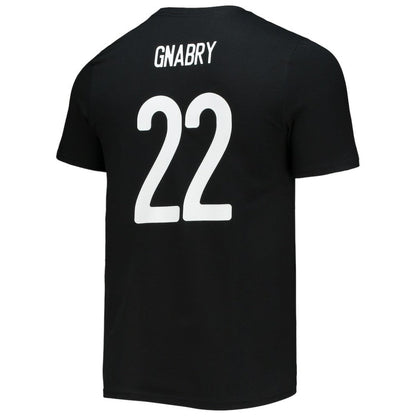 Serge Gnabry Bayern Munich Amplifier Name & Number T-Shirt - Black | Adidas for sale