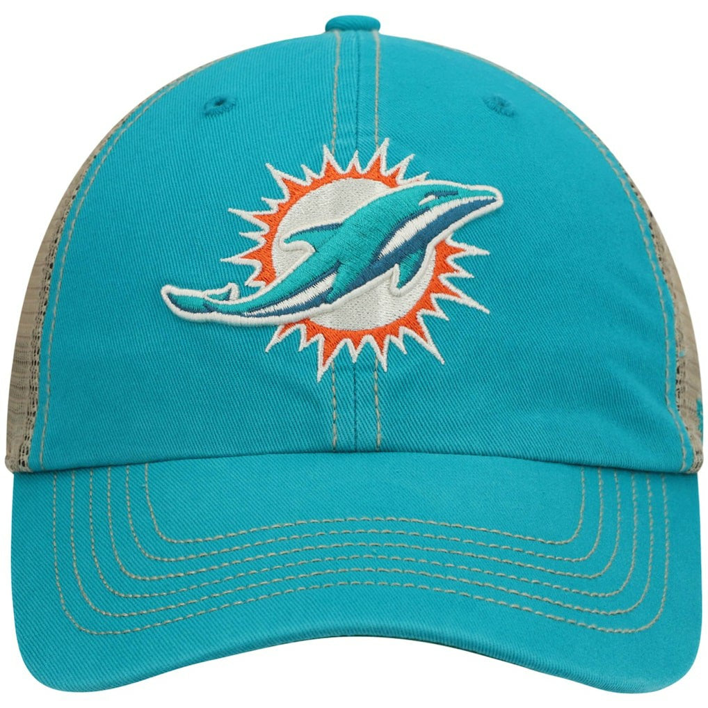 Miami Dolphins '47 Trawler Trucker Clean Up Snapback Hat - Aqua/Natural cheap