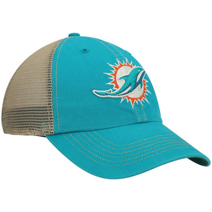 Miami Dolphins '47 Trawler Trucker Clean Up Snapback Hat - Aqua/Natural cheap