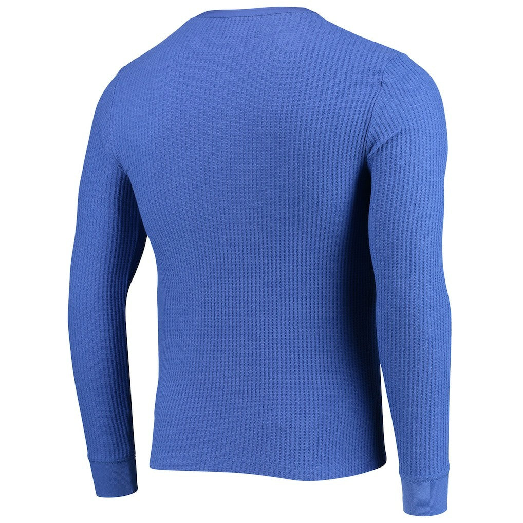 New England Patriots Junk Food Thermal Henley Long Sleeve T-Shirt - Royal outlet