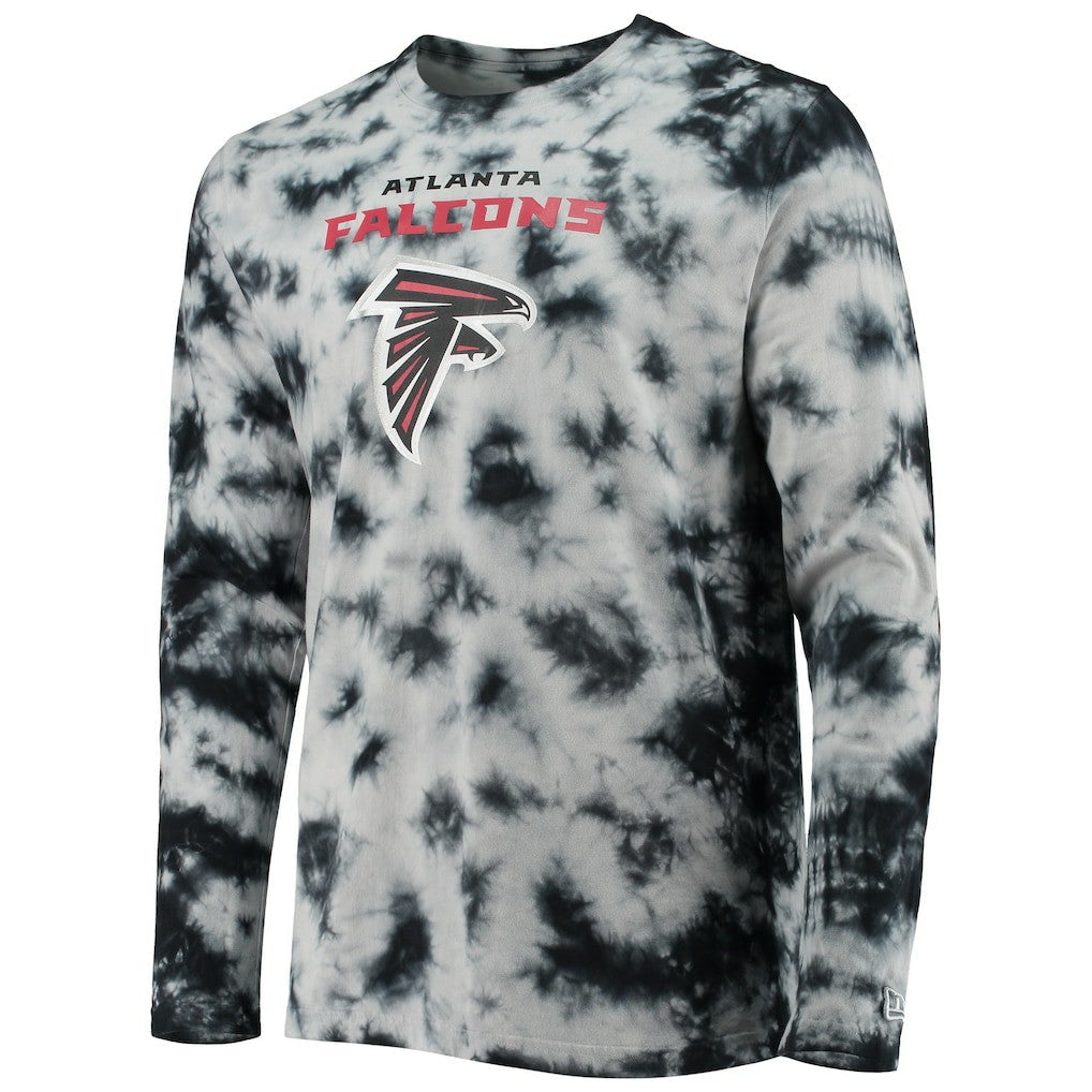 Atlanta Falcons New Era Tie-Dye Long Sleeve T-Shirt - Black on sale