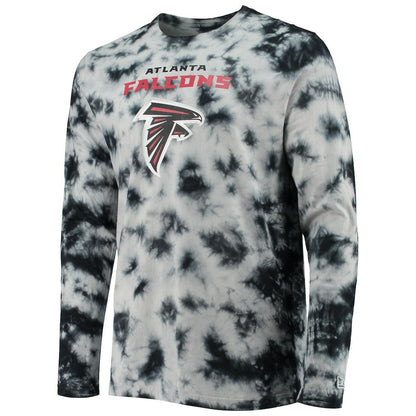 Atlanta Falcons New Era Tie-Dye Long Sleeve T-Shirt - Black on sale