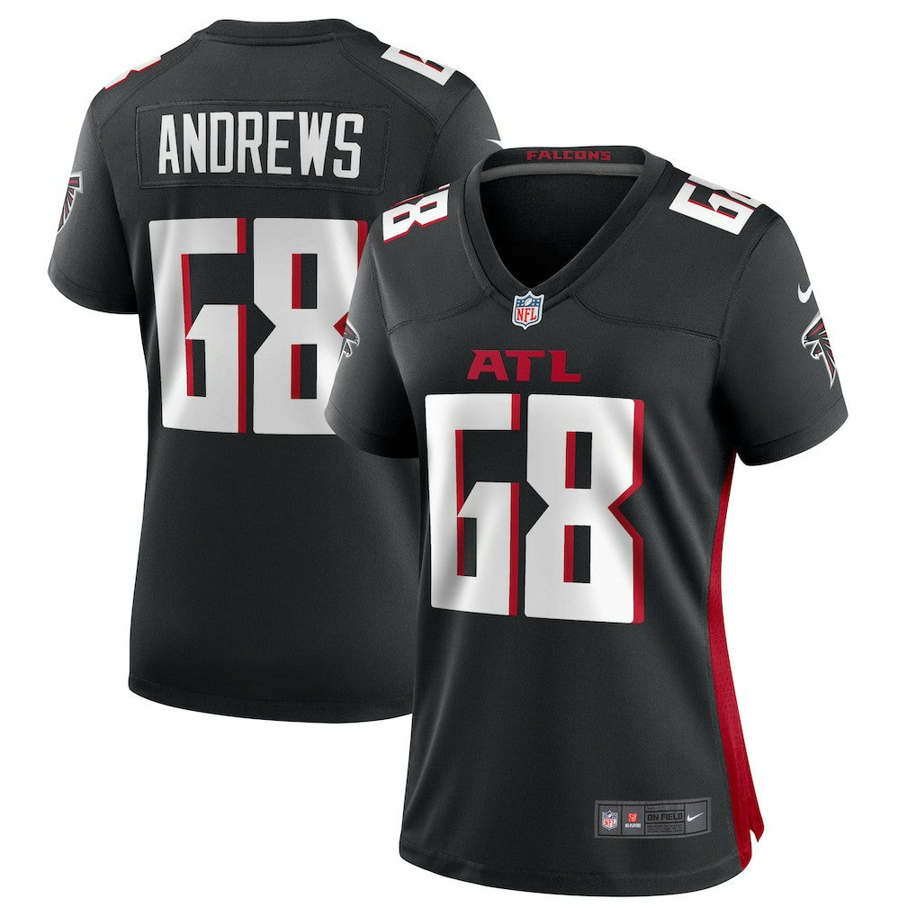 Josh Andrews Atlanta Falcons Women's Game Player Jersey - Black | Nike cheap