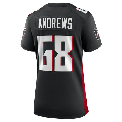 Josh Andrews Atlanta Falcons Women's Game Player Jersey - Black | Nike cheap