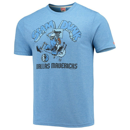 Dallas Mavericks Homage NBA x Grateful Dead Tri-Blend T-Shirt sale - Blue cheap