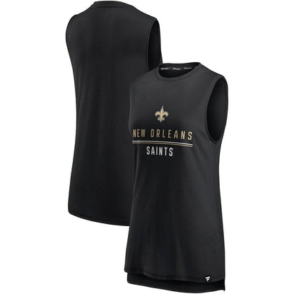 New Orleans Saints Women's True Contender Tank Top - Black discount