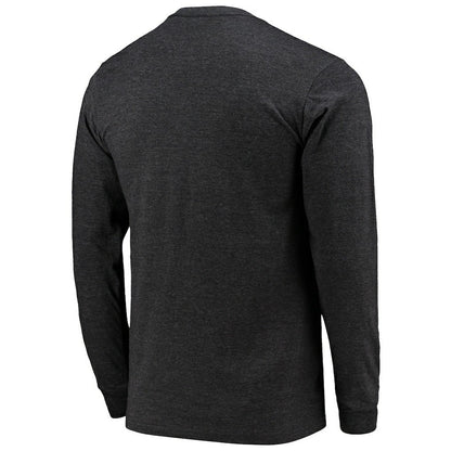 Carolina Panthers Starter Halftime Long Sleeve T-Shirt - Heathered Black discount