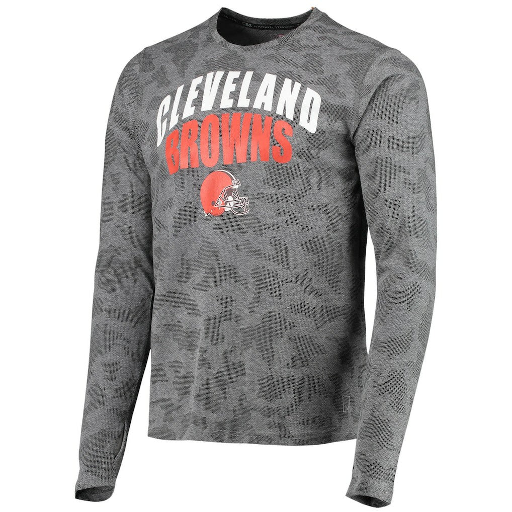 Cleveland Browns MSX by Michael Strahan Camo Performance Long Sleeve T-Shirt - Black for sale