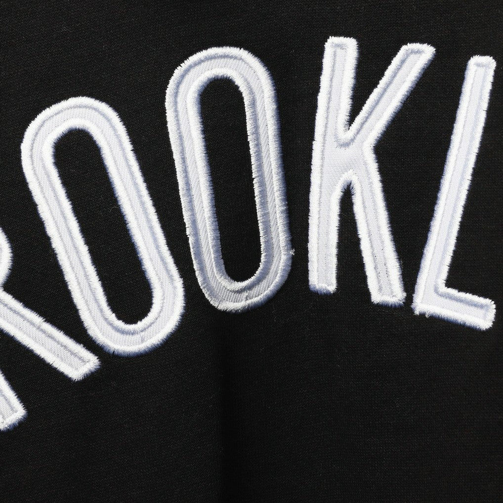 Brooklyn Nets Big & Tall Double Contrast Pullover Hoodie - Black/White | Fanatics sale
