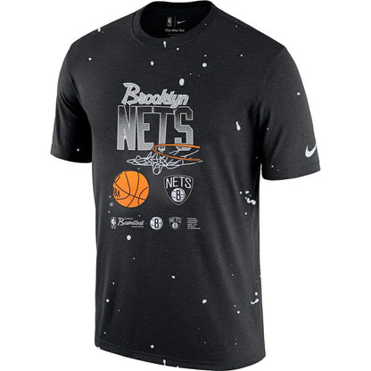 Brooklyn Nets Courtside Splatter T-Shirt - Black | Nike sale