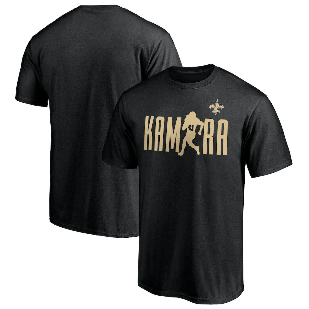 Alvin Kamara New Orleans Saints Checkdown T-Shirt - Black online