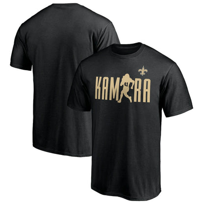 Alvin Kamara New Orleans Saints Checkdown T-Shirt - Black online