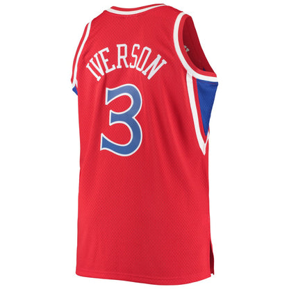 Allen Iverson Philadelphia 76ers 1996/97 Big & Tall Hardwood Classics Swingman Jersey - Red | Mitchell & Ness discount