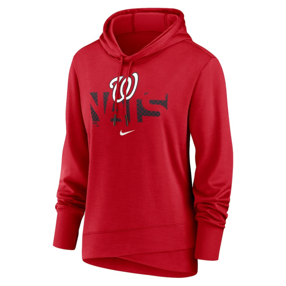 Washington Nationals Women's Diamond Knockout Performance Pullover Hoodie - Red | Nike