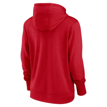Washington Nationals Women's Diamond Knockout Performance Pullover Hoodie - Red | Nike