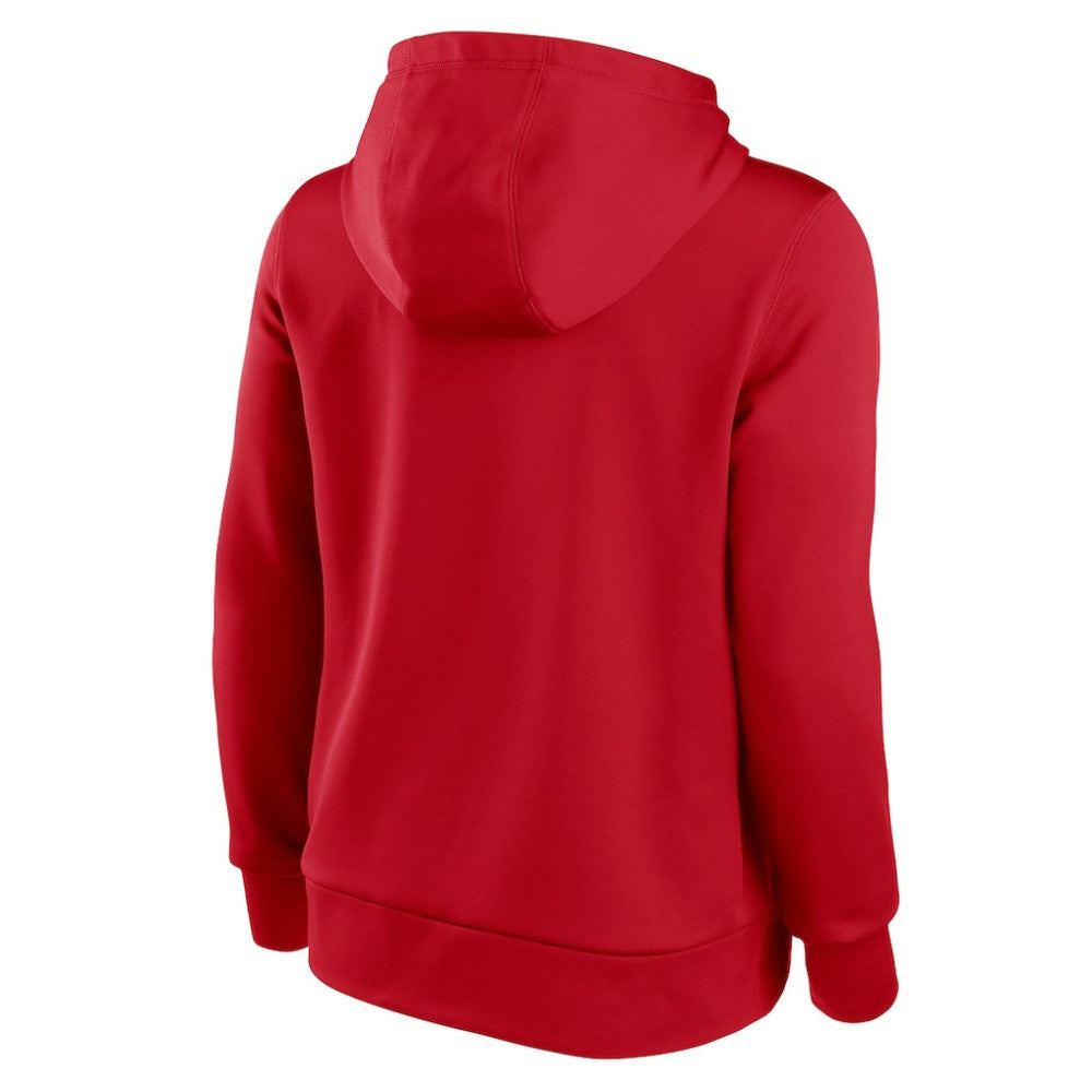 Washington Nationals Women's Alternate Logo Performance Pullover Hoodie - Red | Nike