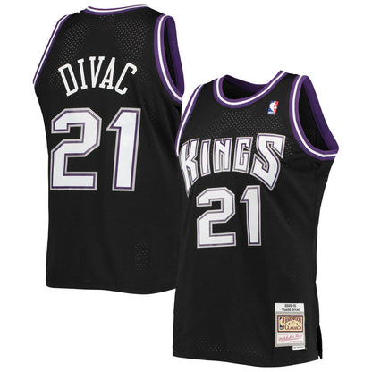 Vlade Divac Sacramento Kings 2000/01 Hardwood Classics Swingman Jersey - Black | Mitchell & Ness cheap