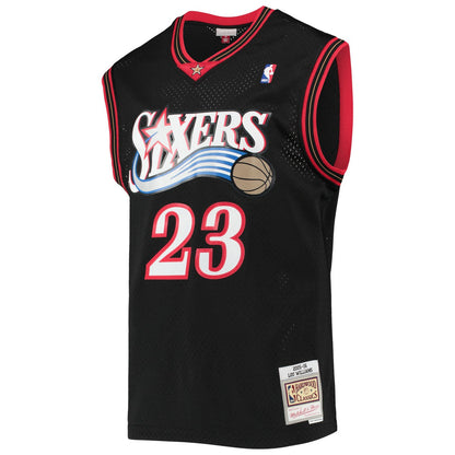 Lou Williams Philadelphia 76ers 2005/06 Hardwood Classics Swingman Jersey - Black | Mitchell & Ness online